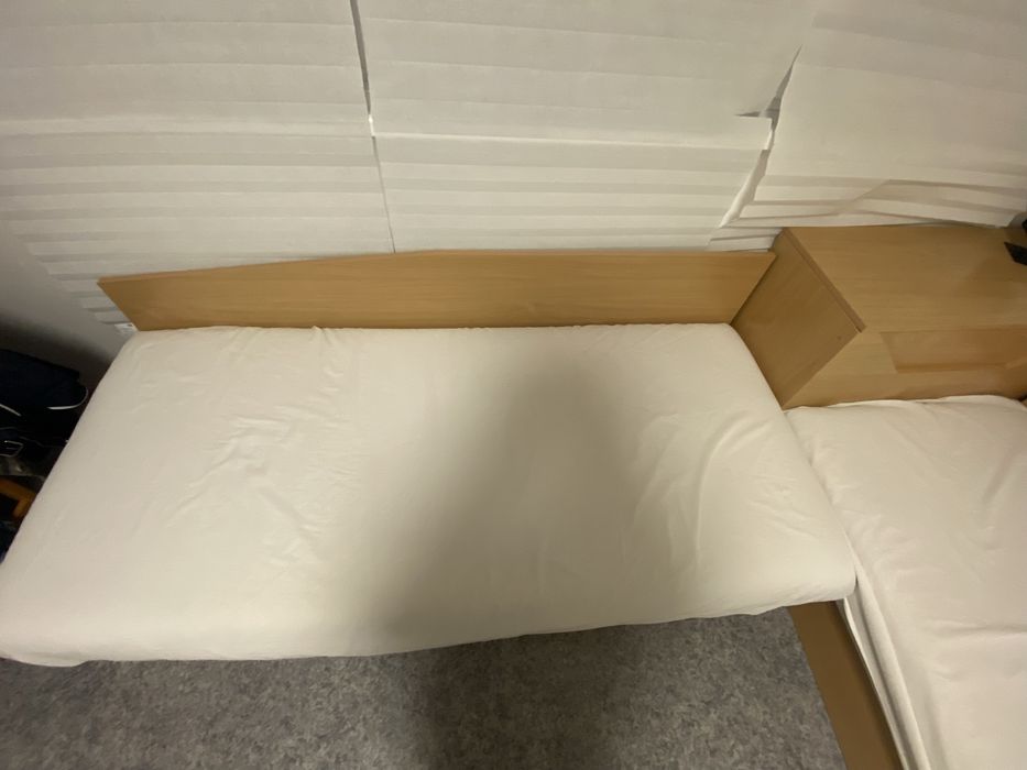 Ъглови легла , с матрак и механизъм + ракла