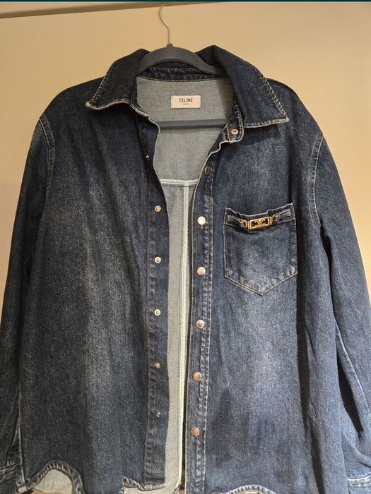 Страхотна дънкови риза Celine & Dsquared