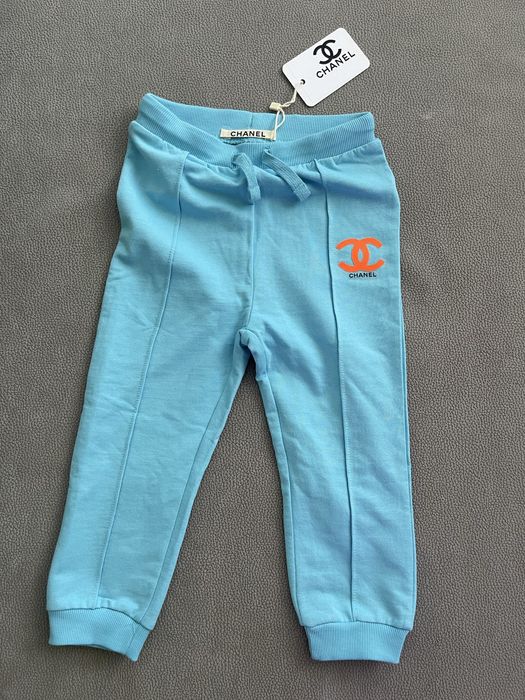 Детско долнище мъжки момченце синьо шанел анцуг chanel панталони
