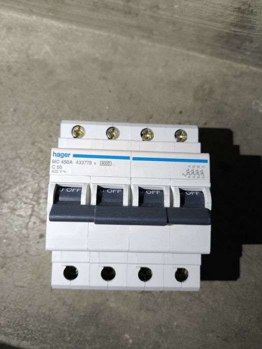 Siguranță automată modulară  50A trifazată.