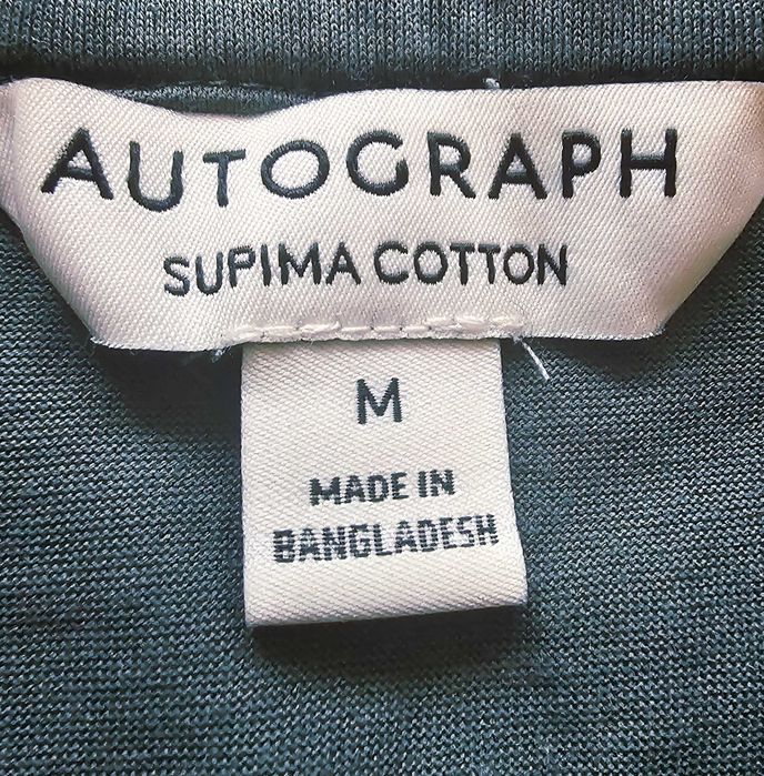 Tricou polo Autograph , mărimea M, quarter zip, Old money