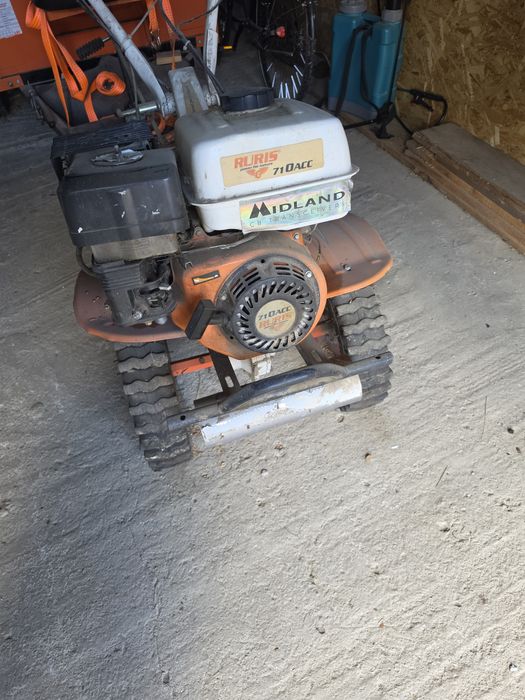 Motocultor 8 cai +remorcă ruris cu pinioane in ulei