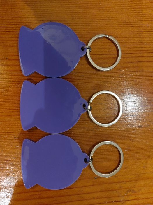 Комплект от 3 Milka ретро  гумени ключодържателя