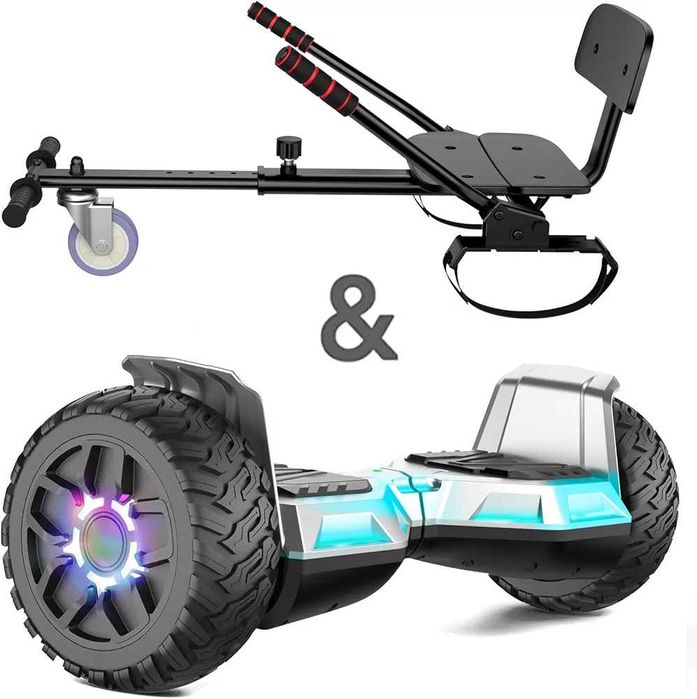 SISIGAD ховърборд със седалка за картинг. Цвят Сив