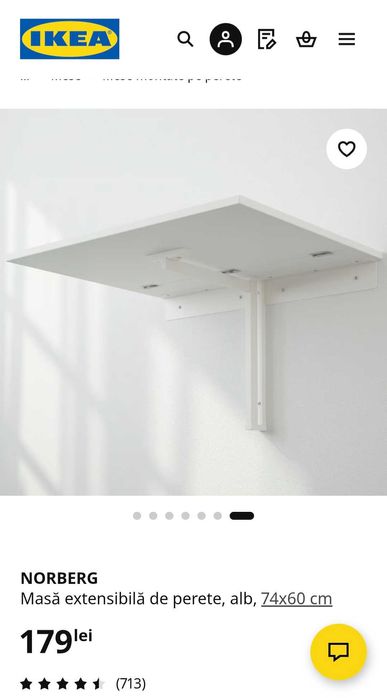 Masă extensibilă Ikea