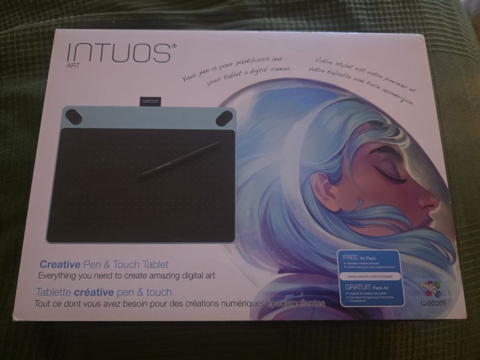 Графичен таблет Wacom Intuos Art Medium (Mint Blue) CTH-690 – Като нов!