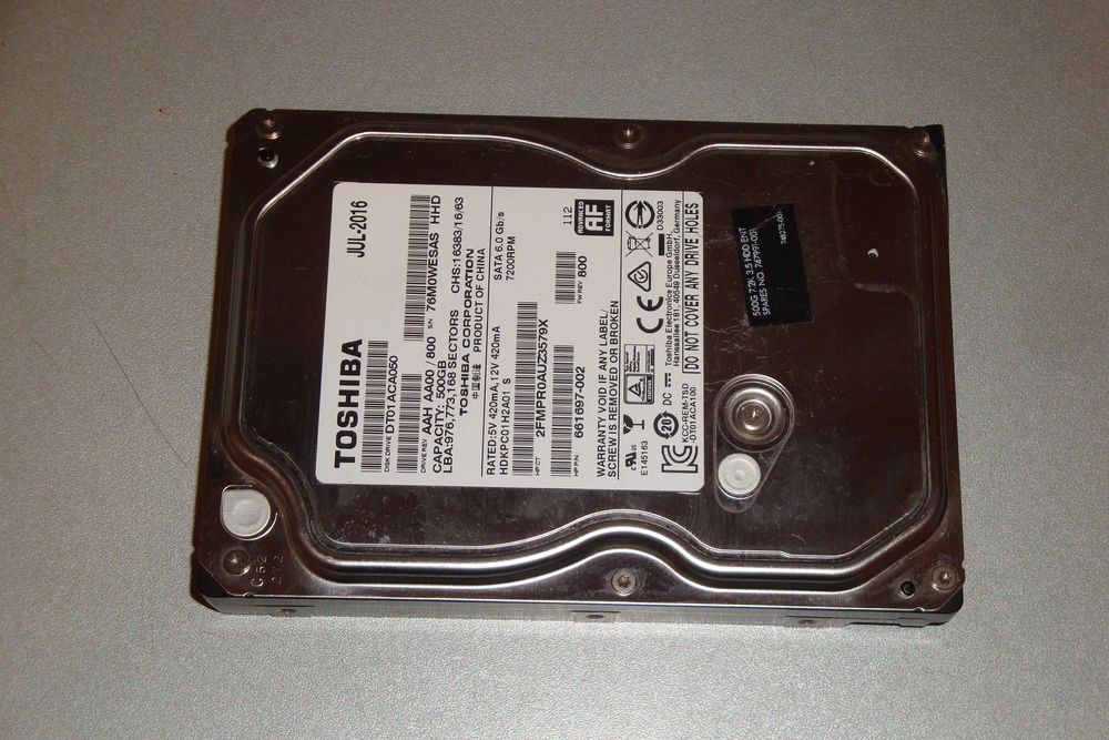 Hard disk calculator Toshiba 500gb 7200 rpm 3.5" stare perfecta