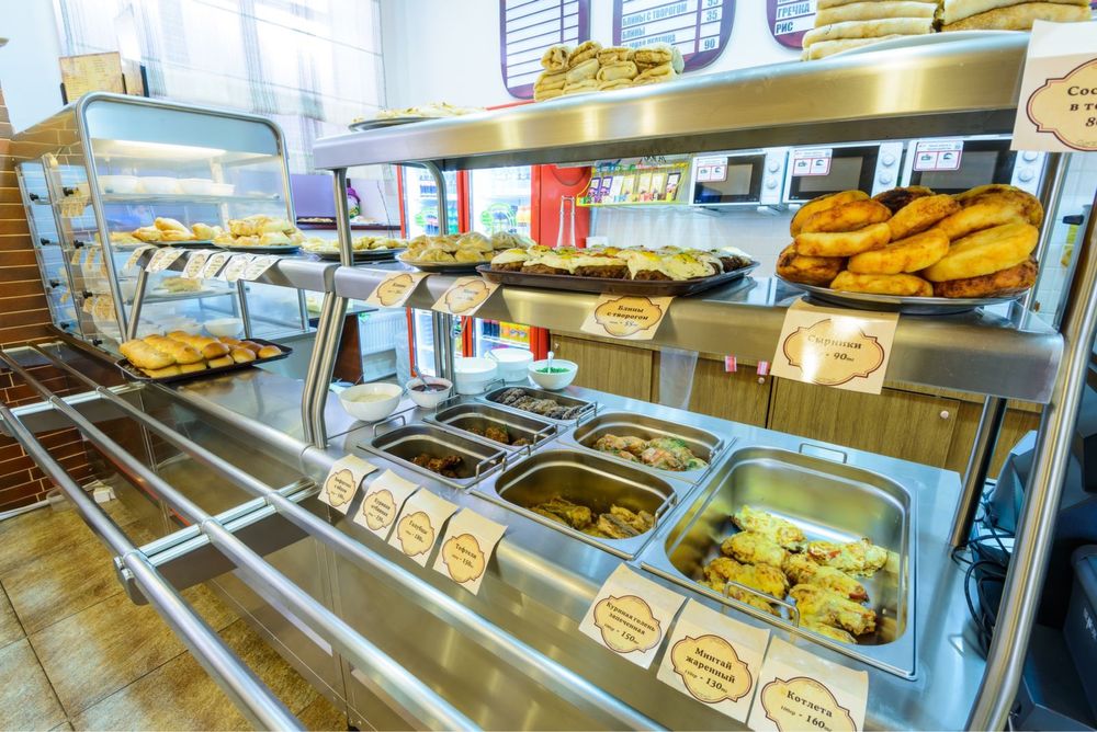 Линия раздачи для столовой