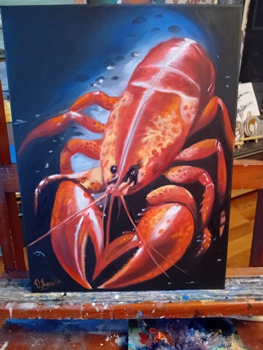 Картина " Рыбак" 31х38масло