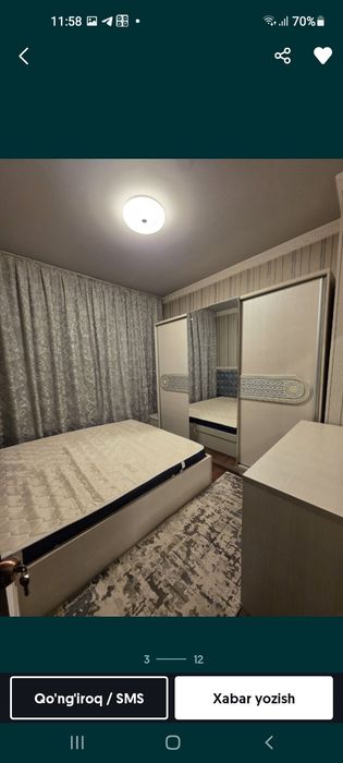 Ijaraga uy Sergeli 5 da joylashgan 4 xona 103 kvadratlik kotta uy