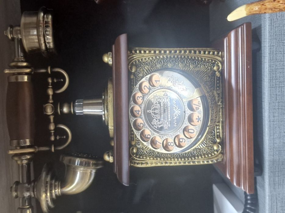 Президентский падарок Антикварный телефон-граммофон  роскошный вид