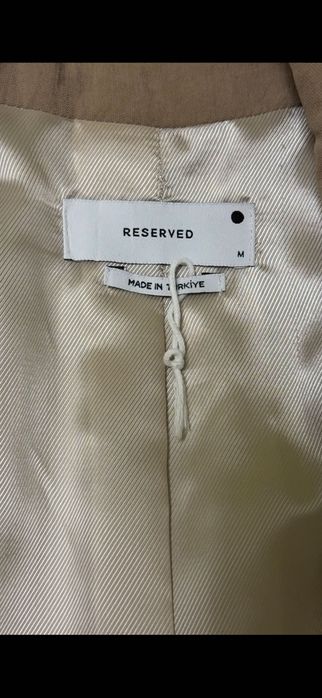 Елегантно удължено бежово сако Reserved – размер M