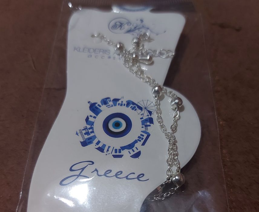 Bratara de picior argintie (Nouă, cu etichetă)