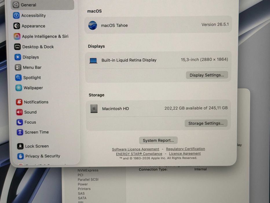 MacBook Air 15 M2`8 CPU/10 GPU/8GB RAM/256GB SSD/Бат 99%/Като Нов — миниатюра 8