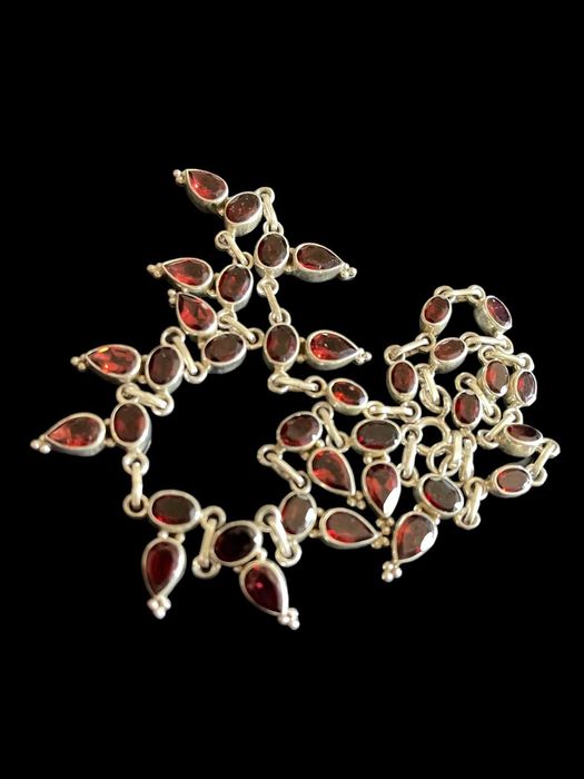 Colier Princess Style Argint cu Granate