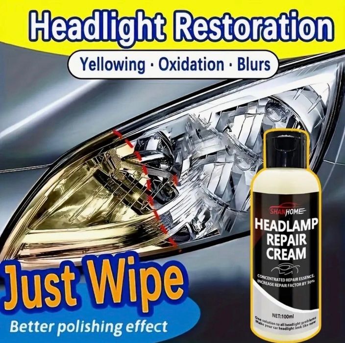 Комплект за възстановяване на фарове 100мл – Без пожълтяване
