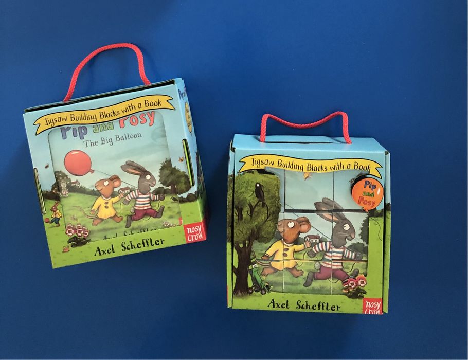 Carte plus blocuri tip puzzel pip and Posy