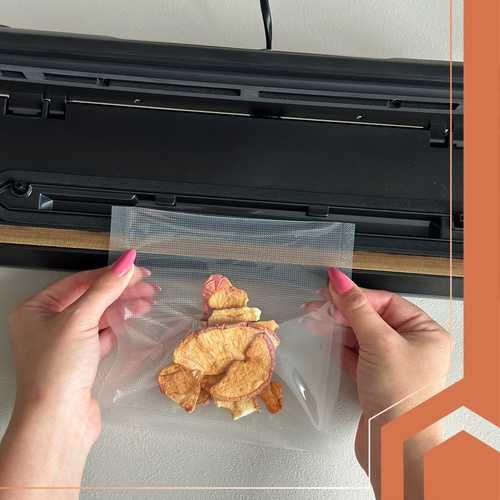 Вакуумна машина за запечатване на храна RUHHY 80 kPa, Вграден нож