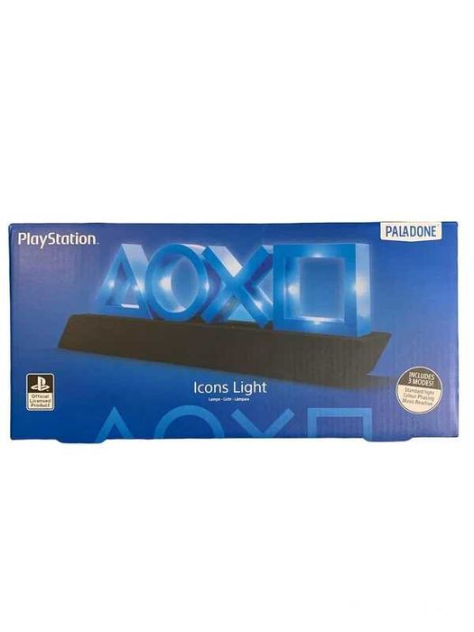 Lampa LED PlayStation PS5 Icons Paladone – nouă în cutie – 3 moduri, USB sau 3×AAA