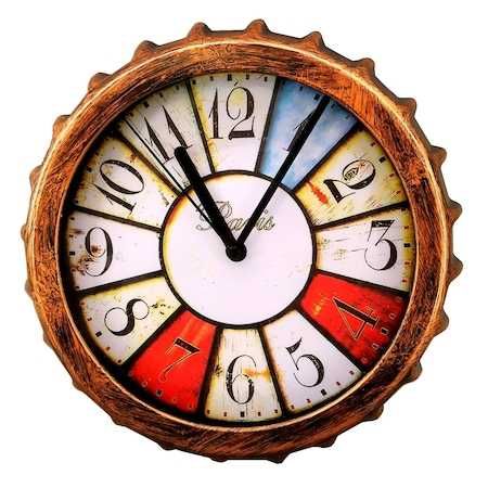 Ceas de perete cu cuart,diferite culori tip capac bere, silentios,nou.