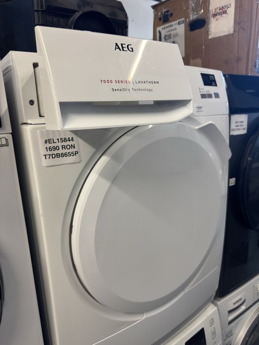Uscator de rufe cu pompa de caldura AEG T7DB8655P cu factura si garantie