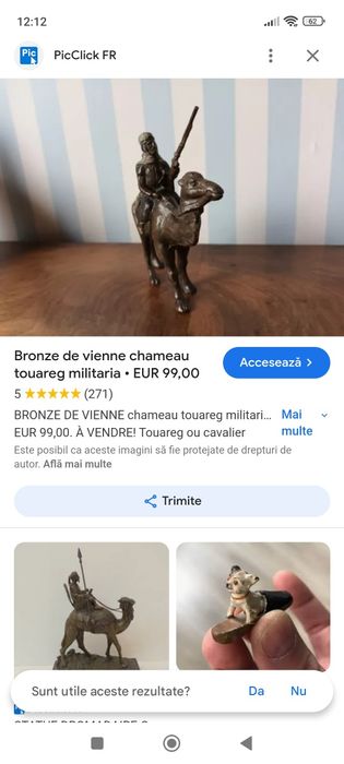 Statueta bronz  8 cm / 8 cm