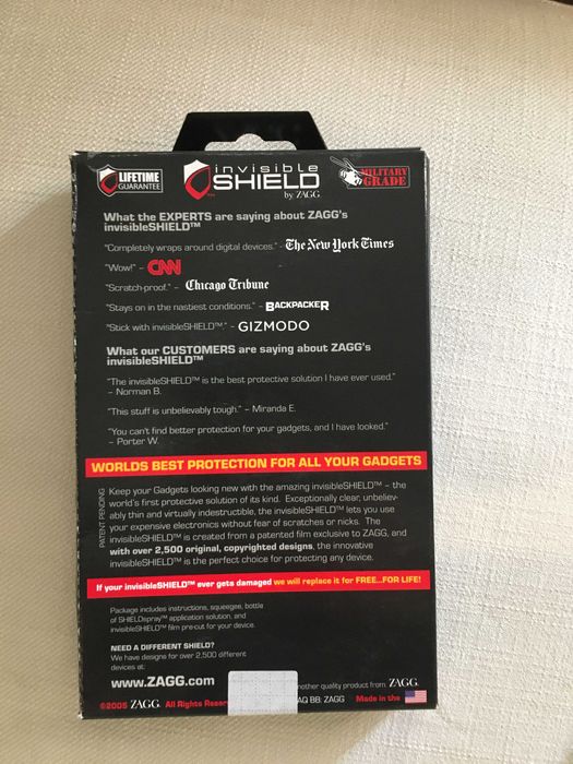 Folie Invisible Shield by Zagg pentru Logitech Harmony 1000