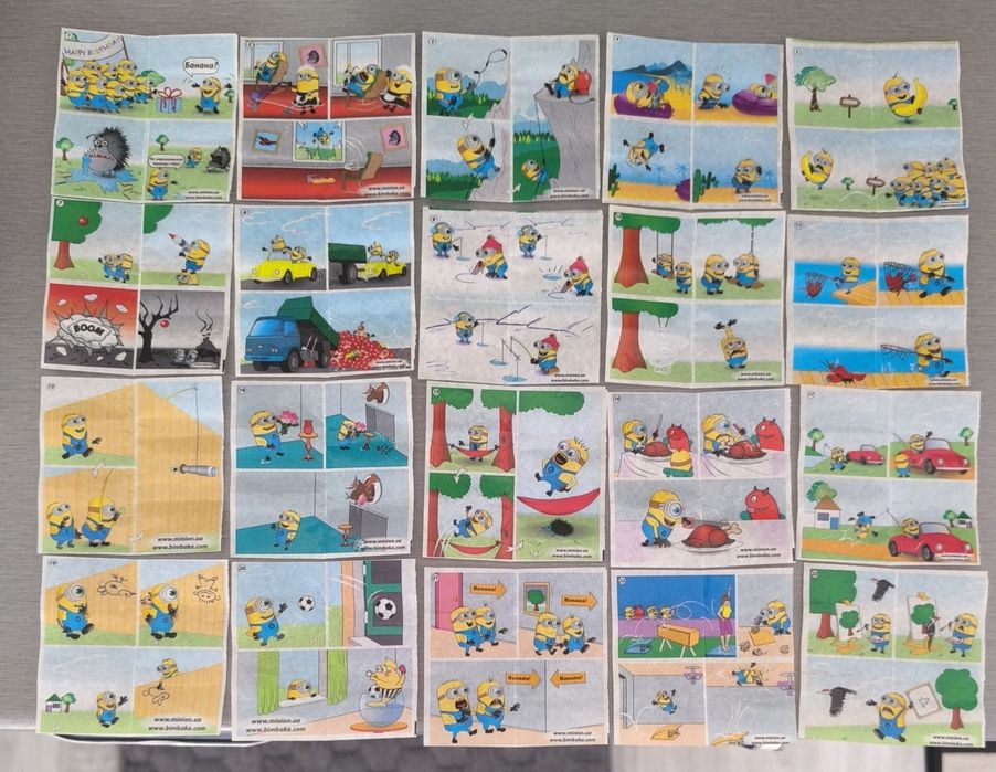 Дъвки и картинки от дъвки Миньоните