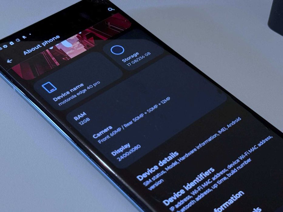 Бартер! Motorola Edge 40 Pro 12GB Lunar Blue (Син) 125W Зарядно!