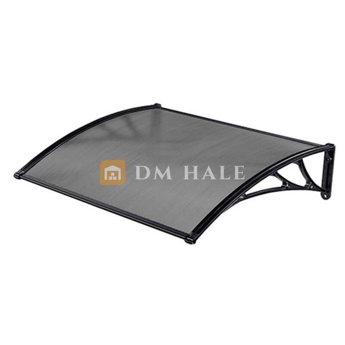 Навес за Врата/Прозорец 80х150 см, Черно-Сиво