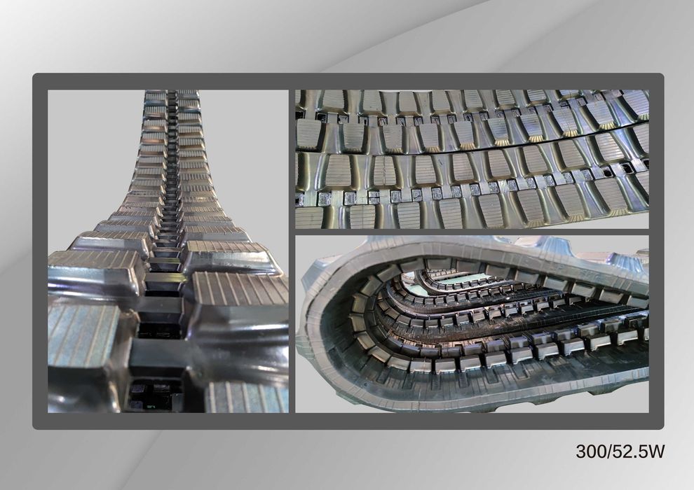 Șenilă  cauciuc  300 x 52,5 x 84W