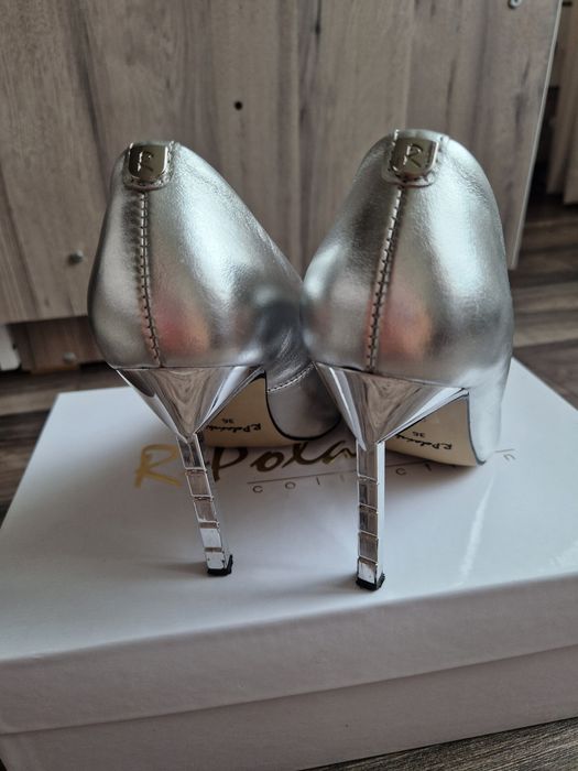 Обувки на ток от естествена кожа R.Polanski