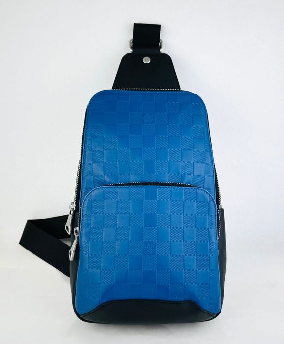 Чанта LOUIS VUITTON Damier Infini Avenue Sling Backpack Blue Black