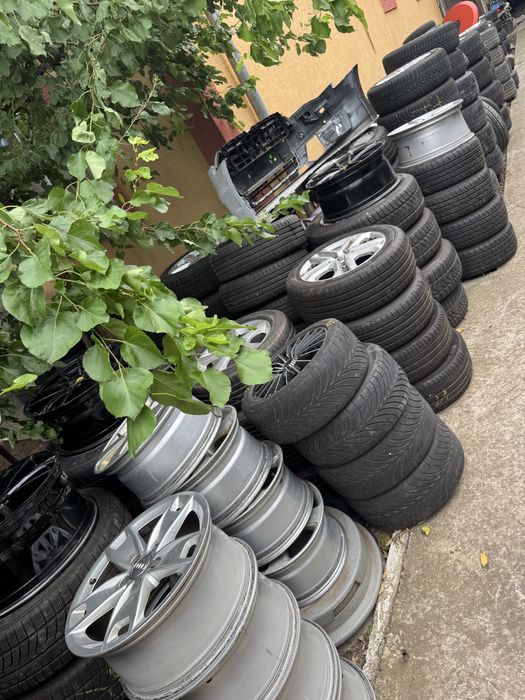 Vand jante/roti aliaj 5x114.3 112 5x108 4x100 rezevre slim caucicuuri