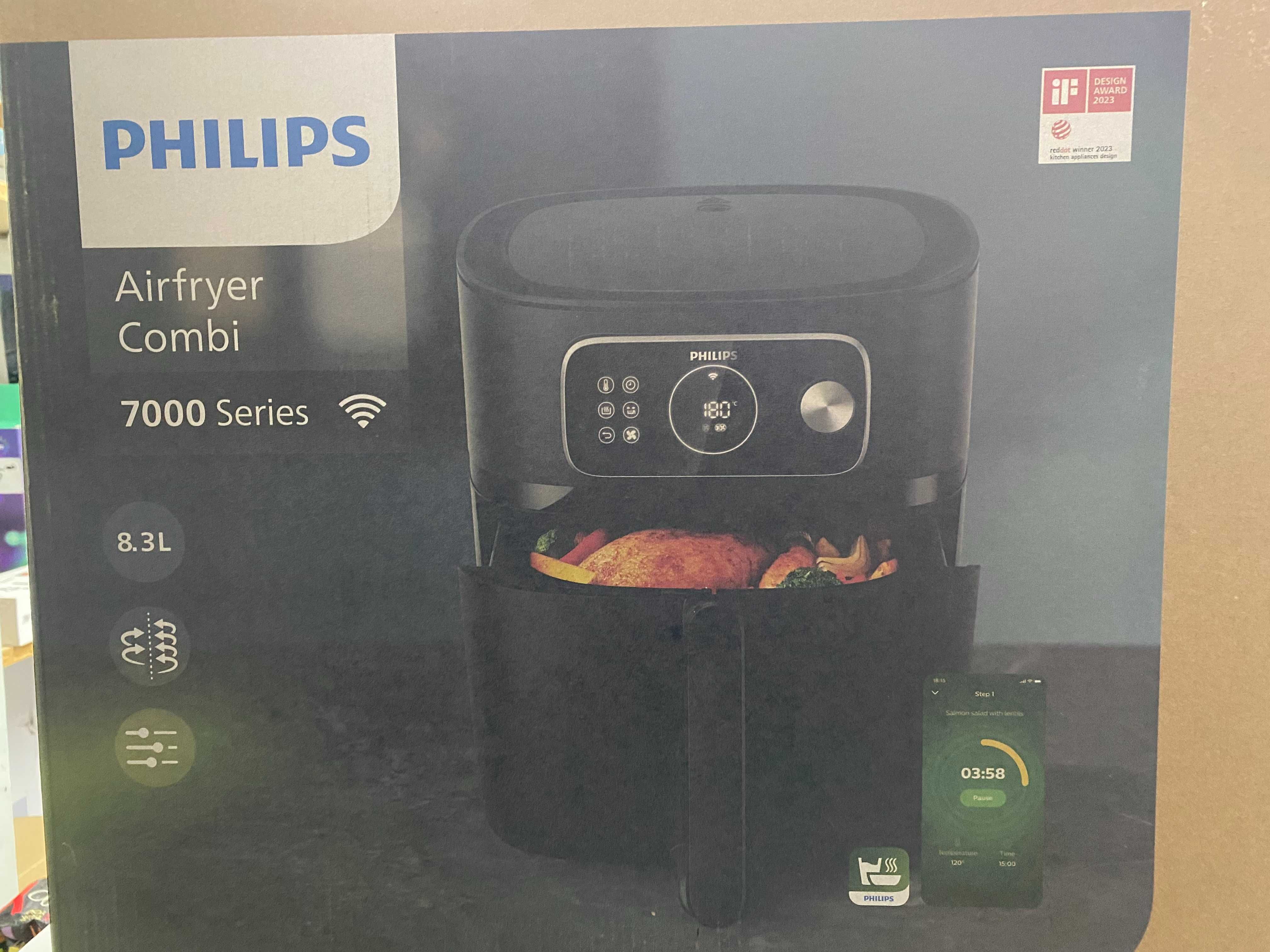 Friteuza Cu Aer Cald Philips Airfryer Combi Xxl Conectat Hd