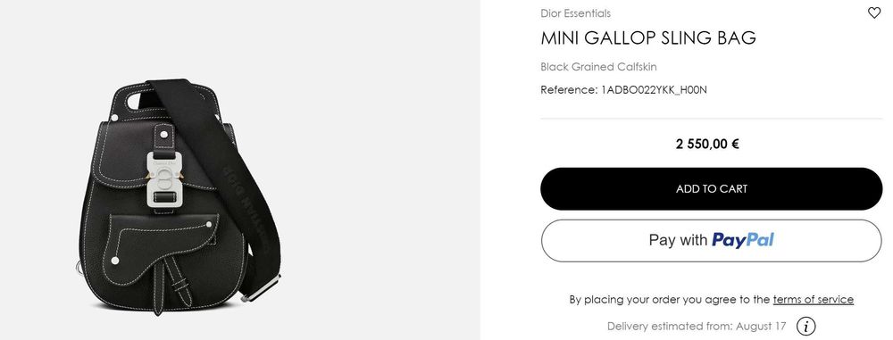 Мини раница Dior от черна телешка кожа