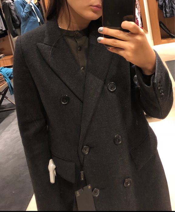 Пальто massimo dutti шерсть