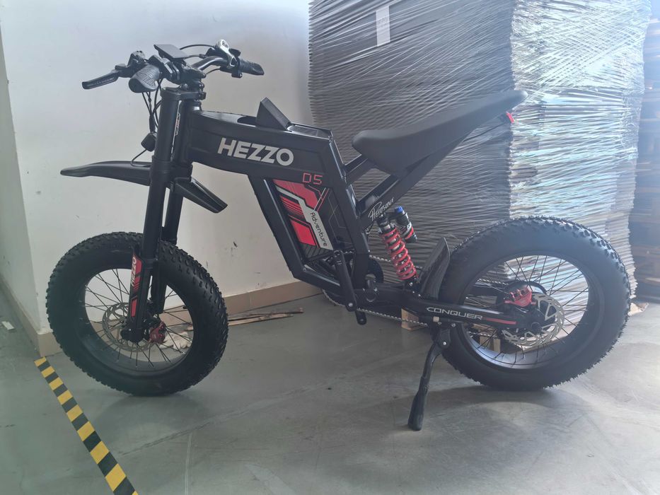 Електрически кросов велосипед HEZZO D5 – 3000W,70 км/ч, 150 км.Наличен