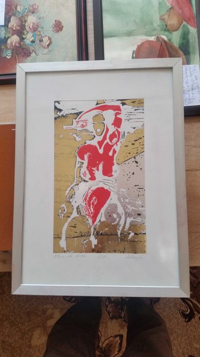 Звук на жена; Интересна картина, рисувана от А. Коцев.