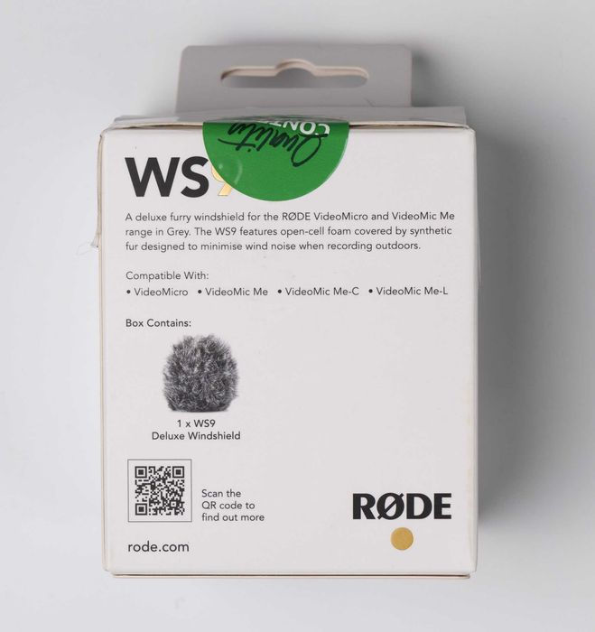 Rode WS9 Deluxe Windshield НОВ