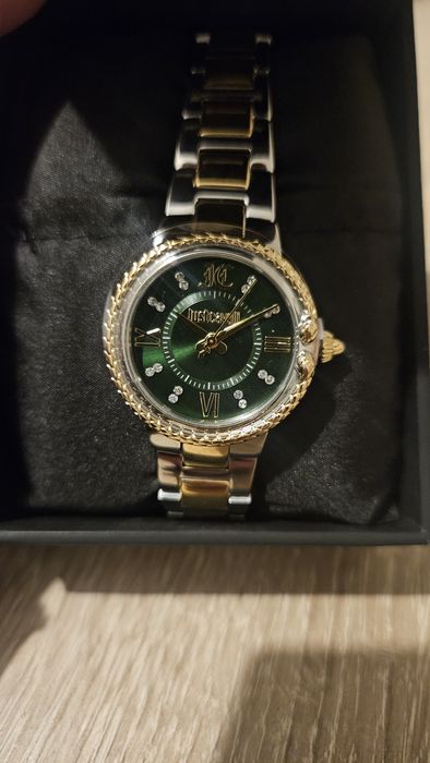 Ceas Just Cavalli original – Elegant, verde smarald, cu cutie și acte