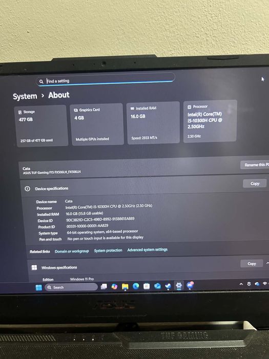 Laptop Asus Tuf Gaming