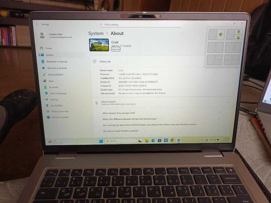 Vand Laptol Dell Pro 14  Nou