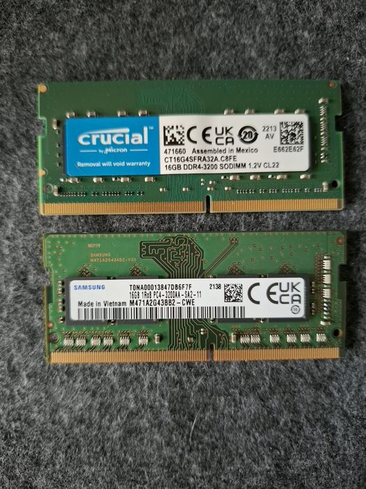 Продавам 32GB DDR4-3200 PC4 SODIMM RAM