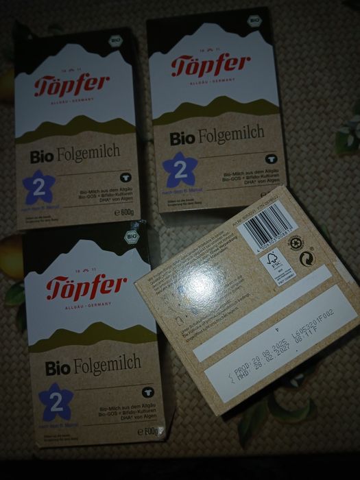 Vand 4 cutii de lapte praf TOPFER  2