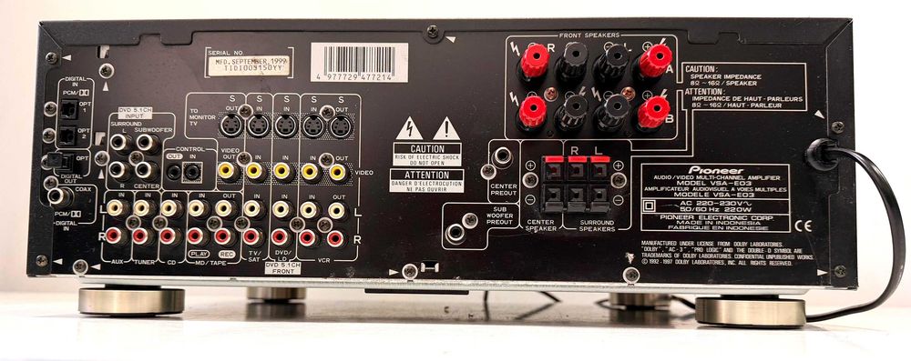 Amplificator Pioneer VSA-E03 Statie Audio Video Multichannel Processor HiFi