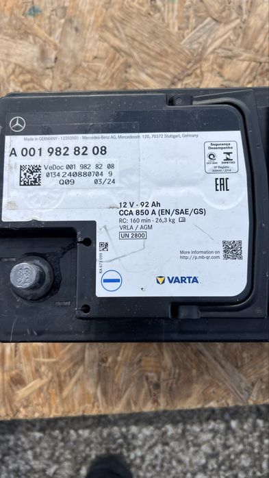 Acumulator 12V AGM Varta 92 Ah