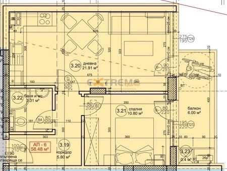 Продава се Двустаен апартамент в Варна, Възраждане 4 - 72 кв.м за 1514 €/кв.м - Снимка #3
