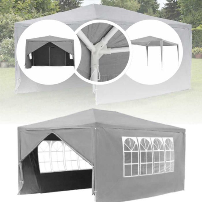 Просторна градинска шатра - стабилна конструкция и водоустойчива рамка