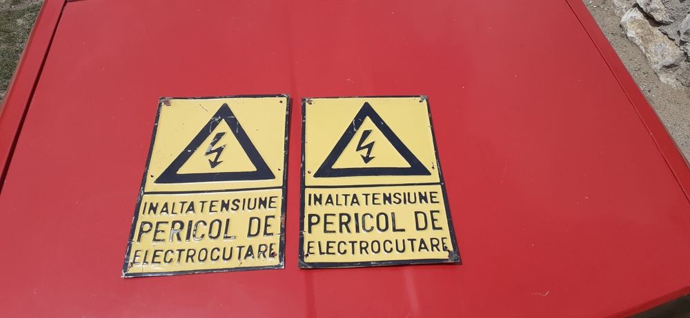 Semn tablă emailata/veche